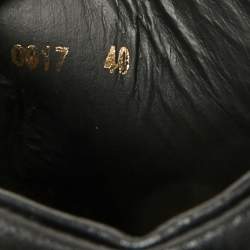 Pre Owned Dior Wildior Size 40 Black Leather Ankle Boots