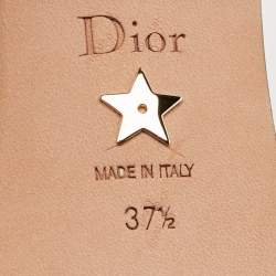 Pre Owned Dior C'est Dior Size 37.5 Black Patent Leather Slide Sandals