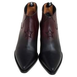 Pre Owned Dior Black/Brown Leather Dior L.A Ankle Boots Size 40