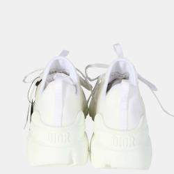Pre Owned Dior White Technical Fabric D-Connect Sneaker Size EU 37.5