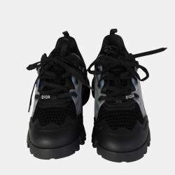 Pre Owned Dior Black Resille Technical Fabric D-Connect Sneakers EU 39
