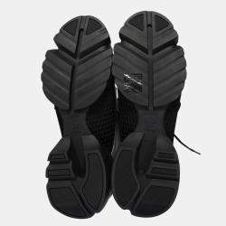 Pre Owned Dior Black Resille Technical Fabric D-Connect Sneakers EU 39
