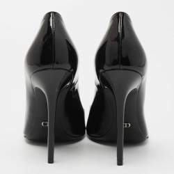Pre Owned Dior Black Patent Leather Pointed Toe Pumps Size 37