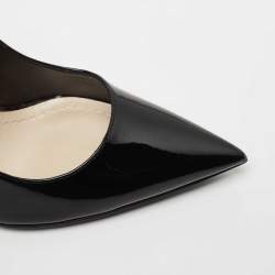 Pre Owned Dior Black Patent Leather Pointed Toe Pumps Size 37