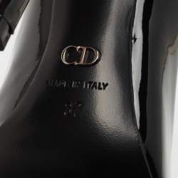 Pre Owned Dior Black Patent Leather Pointed Toe Pumps Size 37