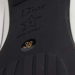 Dior Beige/White Technical Fabric and Rubber D-Motion Pumps Size 38
