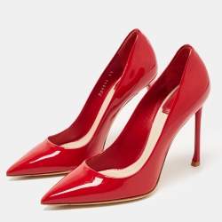 مملوكة مسبقًا Christian Dior Red Patent Leather Dioressence Pumps Size 37