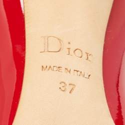 مملوكة مسبقًا Christian Dior Red Patent Leather Dioressence Pumps Size 37