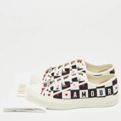 Pre Owned Dior Multicolor Canvas Walk'n'Dior Low Top Sneakers Size 38
