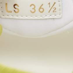 مملوكة مسبقًا Dior Green/White Neoprene and PVC D-Connect Sandals Size 36.5