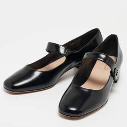 Dior Black Leather D-Doll Pumps Size 38.5