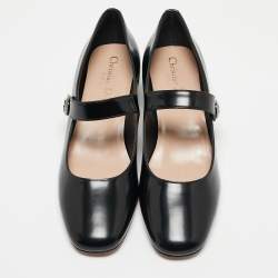 Dior Black Leather D-Doll Pumps Size 38.5
