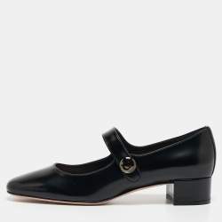 Dior Black Leather D-Doll Pumps Size 38.5