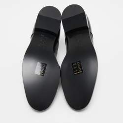 Christian Dior Black Leather Oxfords Size 37.5