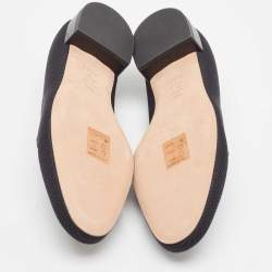 Dior Black Technical Fabric Slip On Loafers Size 39.5