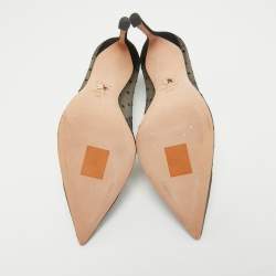 Dior Black Polka Dot Mesh D-Moi Pumps Size 36