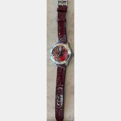 Dior Red MOP 18k Rose Gold Stainless Steel Grand Bal Cd153B2X1007 Automatic Women's Wristwatch 36 mm