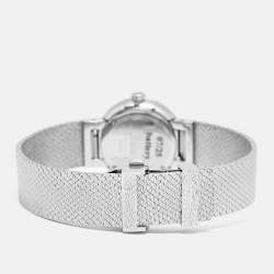 مملوكة مسبقًا Dior La D De Dior Satine CD4111X1295 Pink Mother Of Pearl Diamond Stainless Steel Women's Wristwatch 25 mm