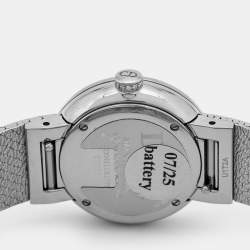 مملوكة مسبقًا Dior La D De Dior Satine CD4111X1295 Pink Mother Of Pearl Diamond Stainless Steel Women's Wristwatch 25 mm