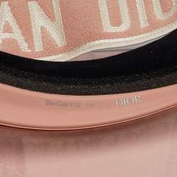Pre Owned Christian Dior Pink Fiber DiorClub V1U Visor