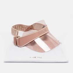 Pre Owned Christian Dior Pink Fiber DiorClub V1U Visor