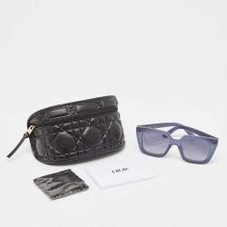 Pre Owned Dior Blue Gradient Dior Midnight S1L Square Sunglasses