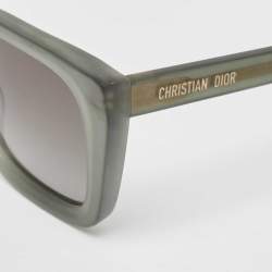 مملوكة مسبقًا Dior Green/Grey Gradient DiorMidnight S1L Square Sunglasses