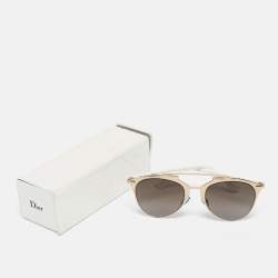 Dior White/Brown Gradient DiorReflected Aviator Sunglasses