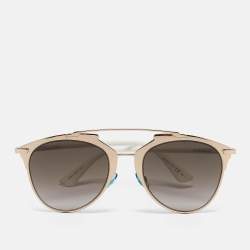 Dior White/Brown Gradient DiorReflected Aviator Sunglasses