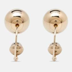 Pre Owned Dior Two-Tone Ultradior Half Hoop Earrings