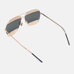 Dior Gold Tone/Grey 000DC DiorSplit 1 Aviator Sunglasses