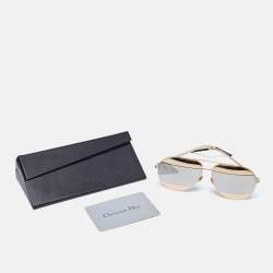 Dior Gold Tone/Grey 000DC DiorSplit 1 Aviator Sunglasses