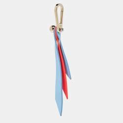 Dior Blue/Orange Leather Key Chain