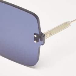 Pre Owned Dior Blue/Gold DiorColorQuake1Rimless Shield Sunglasses