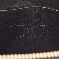 Dior Black Cannage Patent Leather Call'in Chain Phone Holder 