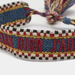 Pre Owned Dior J'Adior Woven Cotton Friendship Bracelet