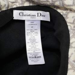 Christian Dior Grey Oblique Jacquard Bucket Hat
