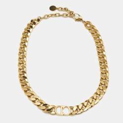 Dior  Danseuse Etoile Gold Tone Choker Necklace