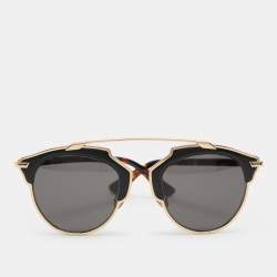Dior Black P7PY1 So Real Metal Round Sunglasses