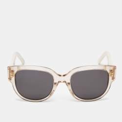 Pre Owned Dior Peach/Grey DG4442 Wildior Frame Square Sunglasses