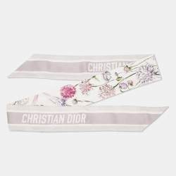 Pre Owned Dior Purple ABCDior K Knautia - Kaléidoscope Silk Mitzah Scarf