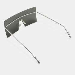 Dior Silver/Black Mirrored 0100T Hardior Square Shield Sunglasses