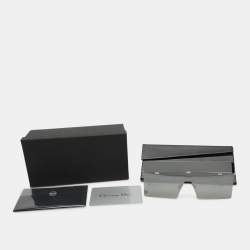Dior Silver/Black Mirrored 0100T Hardior Square Shield Sunglasses