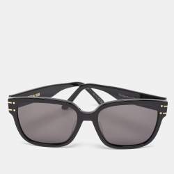 Pre Owned Dior Black Acetate DiorSignature Square Sunglasses