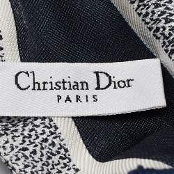 Dior Brown Straw Dioriviera D-Ocean Visor with Silk Mitzah