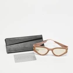 Pre Owned Dior Beige Mirrored CatStyleDior Frame Sunglasses