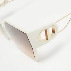 Dior White/Brown Gradient 30 Montaigne BU Oversized Sunglasses