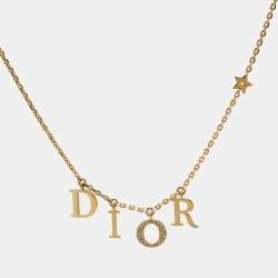 Dior Dio(r)evolution Crystals Gold Tone Necklace