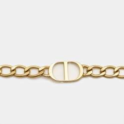 Pre Owned Dior 30 Montaigne Gold Tone Thin Choker Necklace