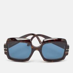 Dior Dark Brown Tortoise DiorSignature SU1 Square Sunglasses
